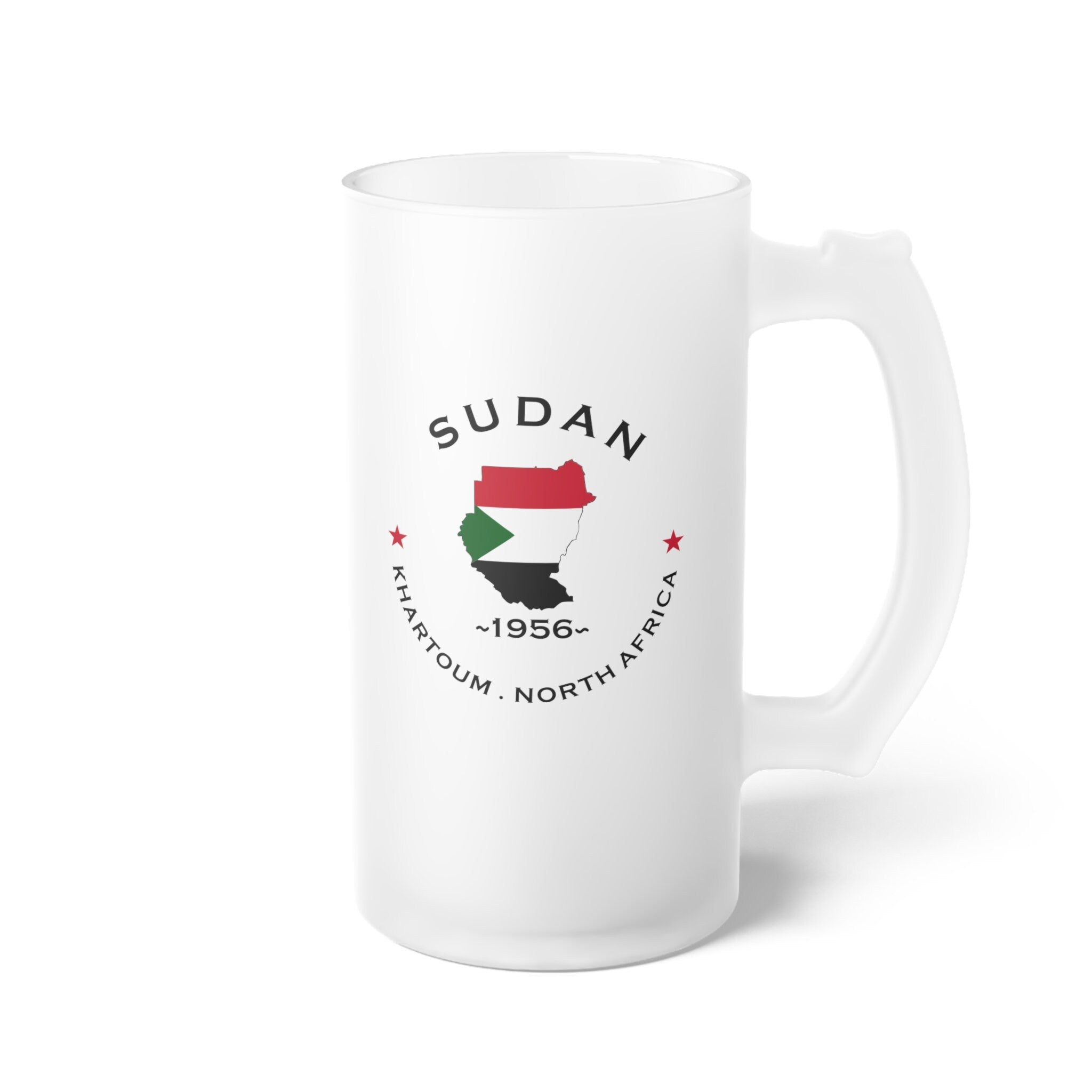 Sudan Frosted Glass Beer Mug
